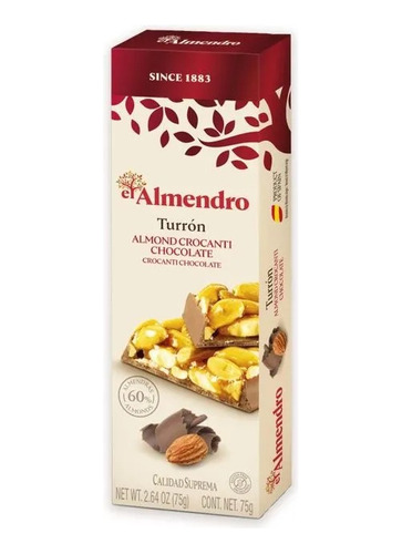 Turron Crocante De Alemendras 75grs El Almendro 