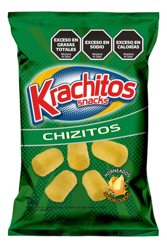Pack X 6 Palitos De Maiz Krachitos Sabor Queso X 60 Grs.