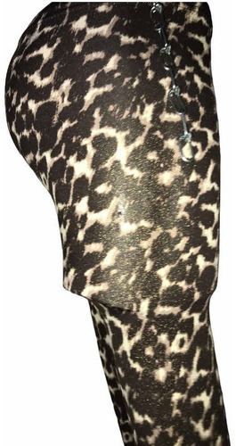 Sexy Leggin Mayon Animal Print Glitter Miley Cirus Y Maxazri (Usado)