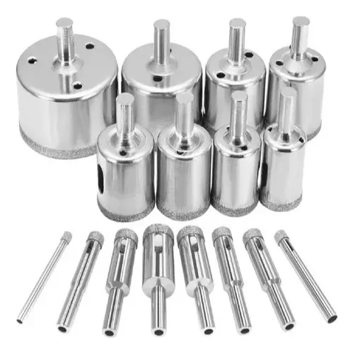 Kit Brocas Broca Ceramica Adkar Diamantada Marmol Vidrio