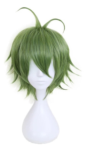 Peluca Corta Verde Anime Danganronpa Rantaro Amami Rantarou