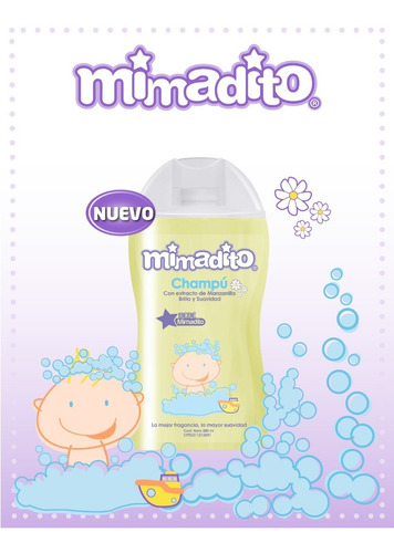 Imagen 2 de 5 de Champú Con Extracto De Manzanilla 200 Ml Mimadito