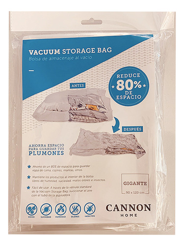 Cannon Vacuum Storage Bag 90x120cm Bolsa Al Vacío