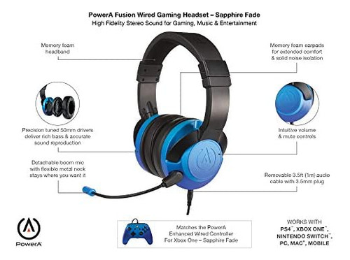 Auriculares Estéreo Con Cable De Power Fusion Auriculares Co