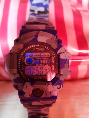 Reloj Digital Camuflado Hombre Cronometro