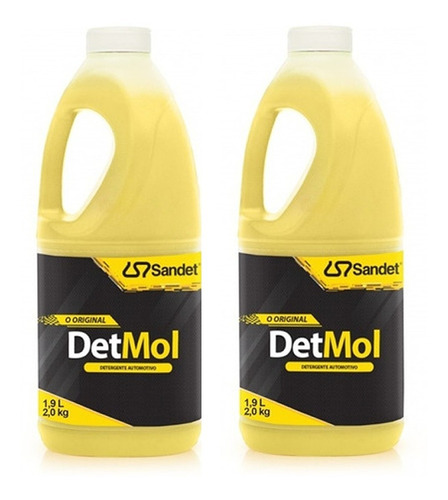 2 Shampoo Limpeza Pesada 1,9l Lava Moto Off Road Detmol *