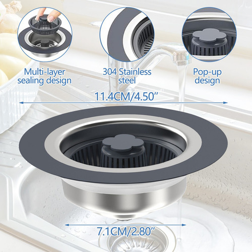 - Tapón De Acero Inoxidable J 6008 For Fregadero De Cocina
