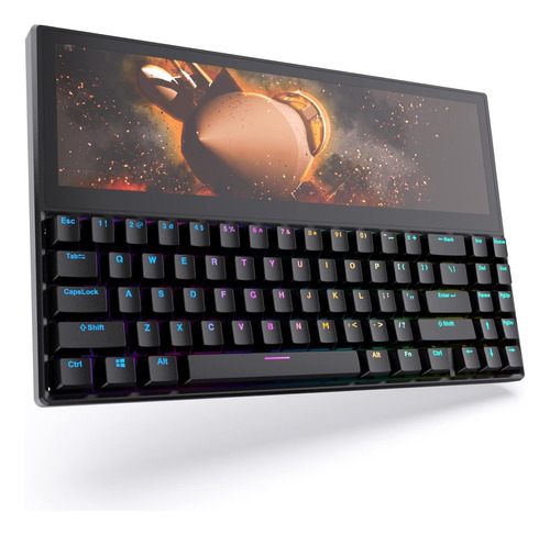 Fagomfer Ficihp K2 - Teclado Mecánico Para Juegos Con Pantal