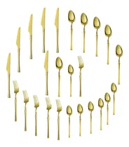 Comprar Cubiertos De Acero Inoxidable 24 Piezas Juego De Cubiertos