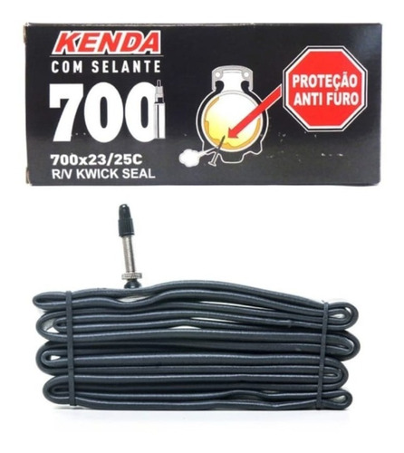 Câmara 700x23/25c Bike Kenda Kwick Seal Selante Anti Furo