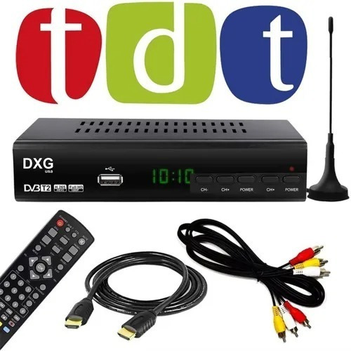 Tdt Decodificador Tv Digital Con Hdmi  Antena Y Control