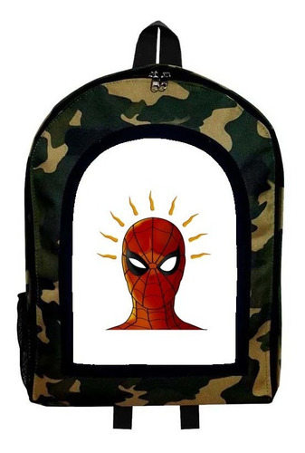 Mochila Camuflada Spider Man Nueva Colección Modelo 189