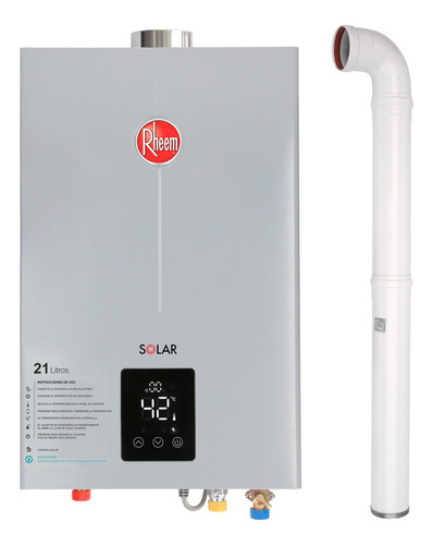 Pack Calefont Rheem 21l. T.forzado G.licuado + Kit