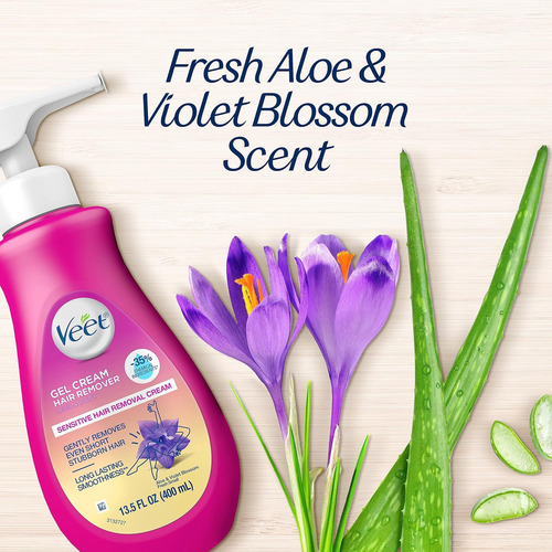 Depilatorio, Crema Depilatoria Veet Gel Sensitive, 13.5 Onza