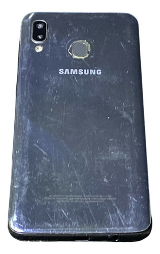 Samsung Galaxy A20 32 Gb Dañado Enciende Sm-a205g Gris Oscuro (Usado)