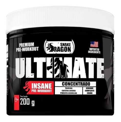 Ultimate Pre Treino - 200g - Importado Ótimo Sabor