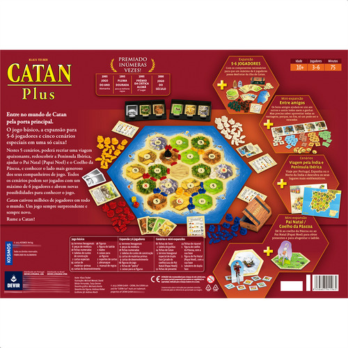 Catan Plus Big Box Jogo De Tabuleiro Nova Edição Português