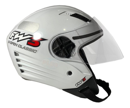 Capacete Aberto X Open Classic Fw3 C Viseira Cristal Nfe *