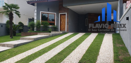 Imagem 4 de 15 de Casa A Venda 3 Dormitórios E Área Gourmet Condomínio Arujá 5 - 723