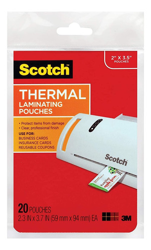 Scotch   Bolsillos Termicos Laminados  Transparente