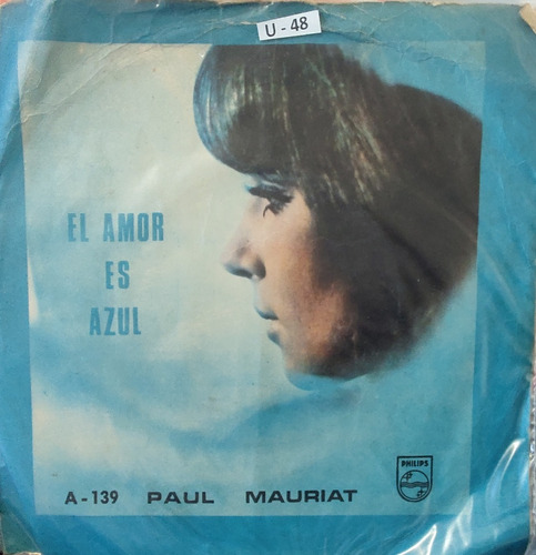 Vinilo Single De Paul Mauriat El Amor Es Azul (v97 - U48