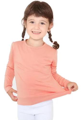 comprar Pack 3 Camisetas Con Polar Algodón Manga Larga Niños Niña