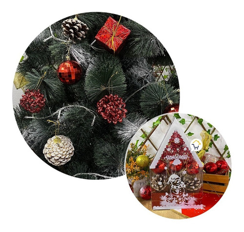 Bolas Navideñas X12 Esferas Decorativas Navidad Jhzj2110