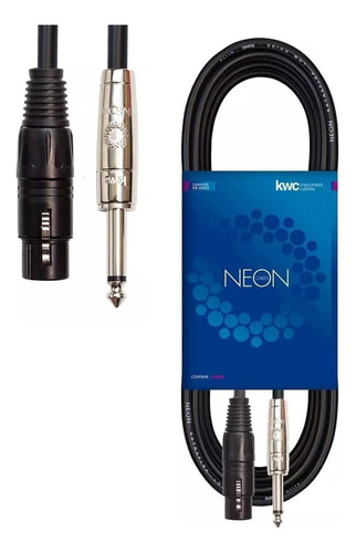 Cable Kwc Neon 111 3 Metros Canon Hembra - Plug