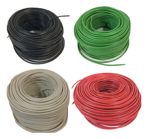 Thw Cal. 12 (16) Rollos 90 Mts C/u Cobre 100% Negro