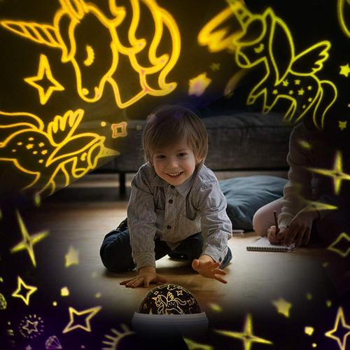 Luz Nocturna Para Niños Luz Nocturna De Unicornio Y Color De La Estructura Color De La Pantalla