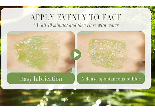 Máscara Facial De Espuma Composta H Para Limpeza E Hidrataçã