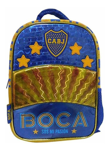 Mochila Boca Juniors C/pasto 12p Cresko Bo004