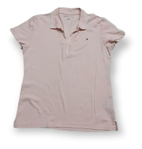 Playera Tommy Hilfiger De Mujer Mediana Color Rosa Cuello Po