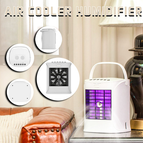 Ventilador Portátil De Escritorio, Aire Acondicionado, Ofici