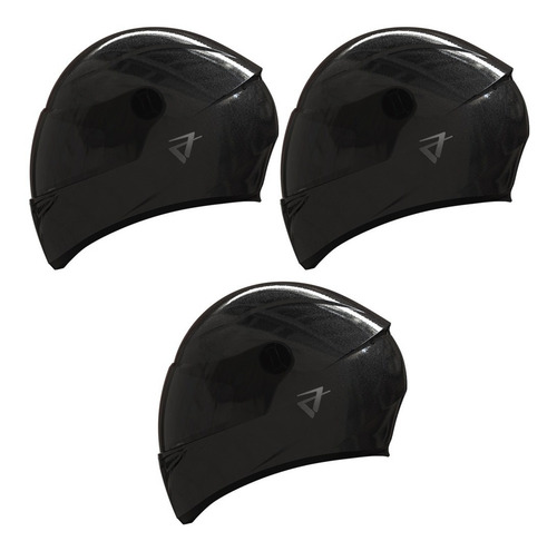 Imagen 2 de 4 de Vertigo Pack X3 Casco Moto V50 Monochrome.
