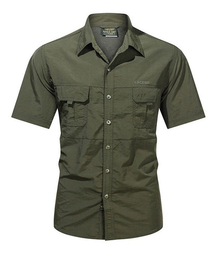 Camisa Táctica Para Hombre Pesca De Montañismo Informal