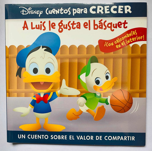 Libro Disney Cuentos Para Crecer-a Luis Le Gusta El Basquet
