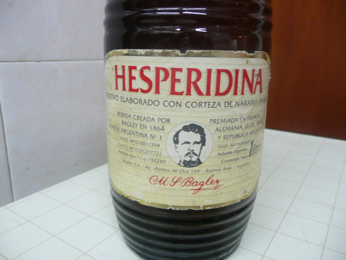 Antigua Botella De Hesperidina Sin Abrir