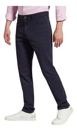 Pantalón Devré Liso Gabardina Azul Hombre 16d077