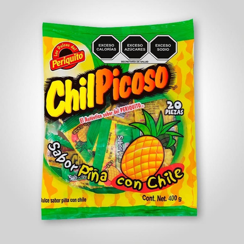 Chilpicoso Piña 20 Piezas (400 Grs.)