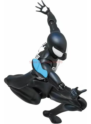 Maqueta Móvil De Figura De Acción Mafex 147 Black Spiderman,