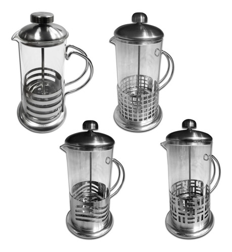 Imagen 4 de 6 de Cafetera Embolo Metal 350ml Prensa Francesa Pettish Online