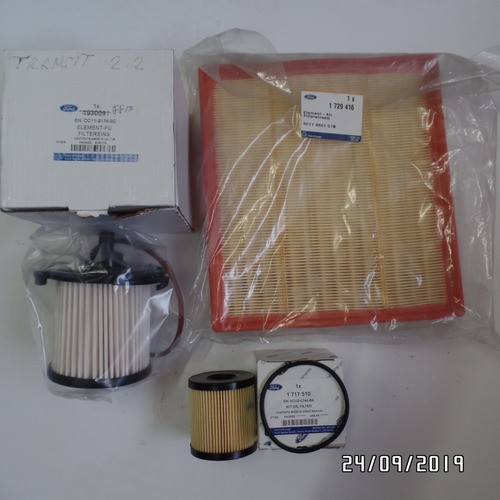 Kit Filtros Aceite, Aire Y Gas Oil Ford Transit 2.2  2010-14