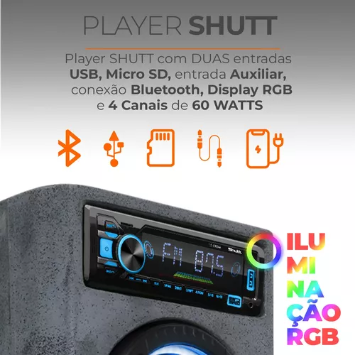 Kit Caixa de Som Alto-falante MP3 Player - Connect Parts