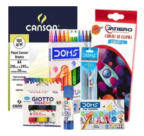 Comprar Pack Útiles Escolares \u002F Kit Escolar - Papeles Y Colores