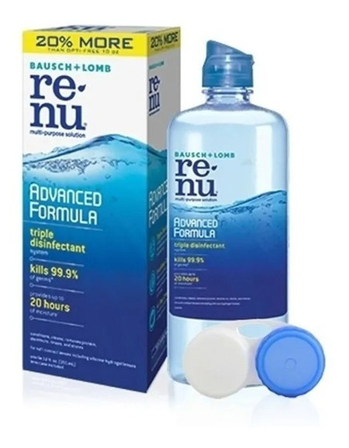 Renu Jumbo 355ml Liquido Lentes Contacto Solución + Estuche