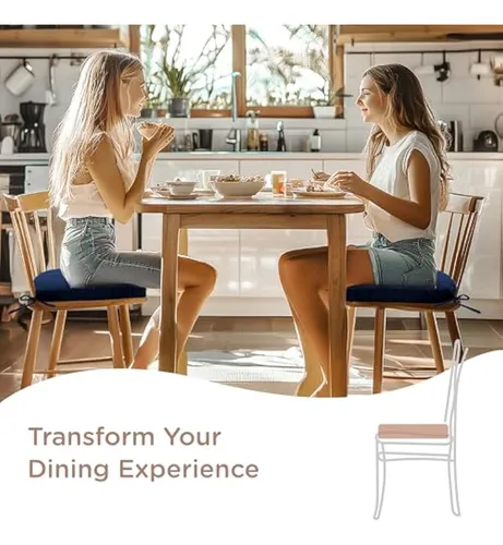 Codi Juego De 4 Cojines Para Sillas De Comedor, Almohadillas
