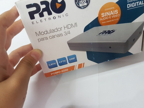 Modulador Hdmi Rf Conversor Hdmi To Rf Canal 3/4 Cftv Uhf
