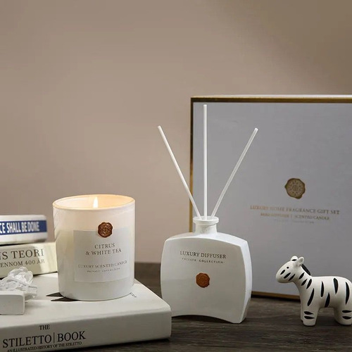 Set Difusor Aromas Mikado White Bloom Almizcle Ambar Pachuli