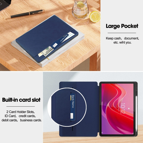 F Capa De Tablet Azul Para Lenovo Tab M11 Tb330fu